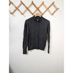 Sherpa Adventure Gear Women's Charcoal Gray Cable Knit Pullover Sweater - Size L